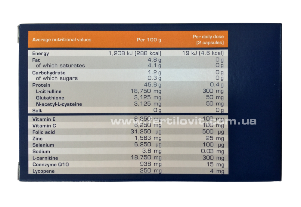 Fertilovit M Plus 90 back side